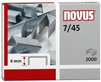 novus Heftklammern 7/45, verzinkt, Inhalt: 2000 St&uuml;ck