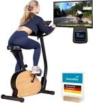 Skandika Ergometer Treliv P8 | Heimtrainer aus Eisen mit MDF Holz, Magnetbremse...