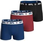 NFL Herren Boxershorts Shield-Logo, 3er Pack | Angenehm auf der Haut, hohe