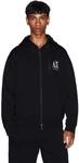 Armani Exchange Herren Icon Project, Emboidered Logo, Full Zip Kapuzenpullover (1er