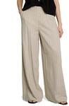 TOM TAILOR Denim Damen Wide Leg Hose mit Leinenanteil 1050796