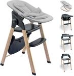 babyGO Levels Hochstuhl Newborn &ndash; mitwachsender Hochstuhl ab Baby, klappbar,