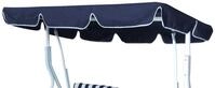 DEGAMO Dachplane f&uuml;r Hollywoodschaukel Florida 170x110cm, dunkelblau mit...