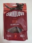 CARNILOVE Jerky Beef, Snack f&uuml;r Erwachsene Hunde, 90% Tierische Zutaten,