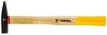 TOPEX Schlosserhammer Schlosser Hammer mit Stiel aus Holz - Schlosserhammer mit