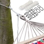 AMANKA 6m Lange H&auml;ngematten Befestigung - Flexibles Baum Befestigungsset -