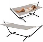AMANKA Outdoor H&auml;ngematte mit Gestell 2 Personen - 310cm H&auml;ngemattengestell...