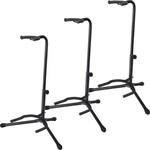 3x Rocktile GSN-01 Gitarrenst&auml;nder mit Halsst&uuml;tze (h&ouml;henverstellbar 60-70cm,