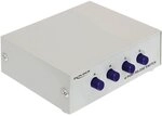 Delock Seriell Umschalter RS-232/ RS-422/ RS-485 4-Port manuell, Beige (matt)