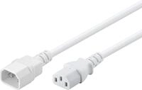 Goobay 97584 Kaltger&auml;tekabel 2m Verl&auml;ngerung / C14 Stecker auf C13 Buchse