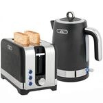 HOMCOM Wasserkocher- und Toaster-Set, 1,7 L 2200 W, Schwarz |...