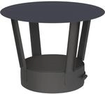 Jeremias DW-Black 150mm Regenhaube Abgasanlage Edelstahl doppelwandig f&uuml;r &Ouml;l...