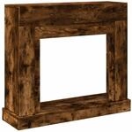 vidaXL Kaminumrandung R&auml;uchereiche 100x30x87,5 cm Holzwerkstoff