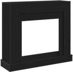 vidaXL Kaminumrandung Schwarz Eichen-Optik 100x30x87,5cm Holzwerkstoff