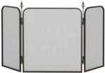 HOMCOM Kaminschutzgitter Faltbar3 Paneele Metall 96 x 56 cm Schwarz |...