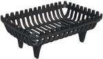 Relaxdays Kaminrost, Feuerbock f&uuml;r Kamin, HBT: 18 x 46 x 31 cm, schwarz | massiv,
