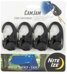 Nite IZE NCJ-01-4R3 CamJam Cord Tightener Karabiner, Kordelspanner, 4er-Pack