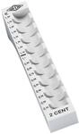 Wedo 160700237 M&uuml;nzrille (0,02 Euro, 2 Cent, Kunststoff f&uuml;r 90 M&uuml;nzen mit