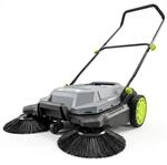 Outsunny Kehrmaschine manuell 68cm Kehrbreite 2600m&sup2;/h 24 L Schmutzbeh&auml;lter 