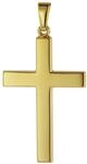 trendor Kreuz-Anh&auml;nger f&uuml;r Herren 28 mm Gold 333 / 8K 75541 | Herren...