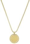JOOP! - Damen Halskette Edelstahl - Vergoldet/Golden - mit Zirkonia Stein -...