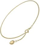 trendor Fu&szlig;kettchen Gold 333 Fu&szlig;kette mit Herz-Anh&auml;nger 15291 | Fu&szlig;schmuck...