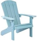 Beliani Kindersessel Adirondack Hellblau Kunstholz Moderner Muskoka Kinder 