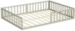 VitaliSpa Bodenbett Minno 140x200, Kinderbett aus Metall, Montessori Bett mit