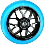 F26 Stunt Scooter Rolle, Spy7, 110 mm, Schwarz/PU T&uuml;rkis | mit ABEC 11...