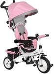 HOMCOM Dreirad 6-in-1 mit Schubstange f&uuml;r 1-5 Jahre Kinder bis 25kg Rosa 