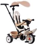 Smoby - Baby Balade 3-in-1 Beige - Mitwachsendes Kinderdreirad mit Schubstange, Sitz