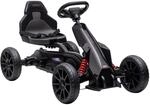 HOMCOM Gokart Tretauto mit Handbremse f&uuml;r Kinder 3-8 Jahren Schwarz |...