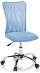 hjh OFFICE 691018 Kinderdrehstuhl KIDDY NET I Stoff/Netz Blau Kinderschreibtischstuhl