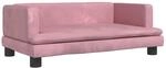 vidaXL Kindersofa Rosa 80x45x30 cm Samt