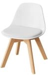 WOLTU Kinderst&uuml;hle mit Holzbeinen, Stuhl f&uuml;r Kinder, Sitzh&ouml;he 33 cm, Wei&szlig; 