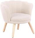 Beliani Kindersessel Hellbeige Boucl&eacute; Skandinavisch Polstersessel | Stoff,...