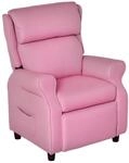 HOMCOM Kindersofa Kindersessel Fu&szlig;st&uuml;tze 3-5 Jahre Rosa | Armlehne,...