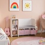 [en.casa] Kindersitzbank mit Regal H&oslash;ylandet Sitzbank mit Stauraum Kinderregal...