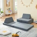 [en.casa] Spielsofa f&uuml;r Kinder Norhulta Kindersofa mit Schlaffunktion...