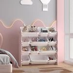 [en.casa] Kinderregal Vestnes mit 12 Aufbewahrungsboxen Spielzeugregal mit
