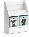 Vicco Kinderregal Luigi, Wei&szlig;, 72 x 96.2 cm | mit Schublade und 2 Faltboxen...