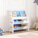 [en.casa] Kinderregal Ponteceso B&uuml;cherregal mit 2 Ablagef&auml;chern...