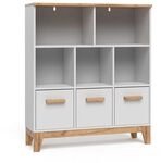 VitaliSpa Kinderregal Malia, Wei&szlig;/Artisan, 98.4 x 113.4 cm | zur Aufbewahrung...