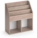 Vicco B&uuml;cherregal Luigi, Sonoma, 72 x 79 cm | zur Aufbewahrung von B&uuml;chern und