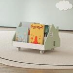 [en.casa] Mobiles B&uuml;cherregal f&uuml;r Kinder Vipsali Kinderregal in Hausoptik mit...