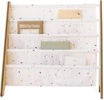 3 Sprouts B&uuml;cherregal Kinder, 35 B&uuml;cher, Terrazzo Creme | frontale...