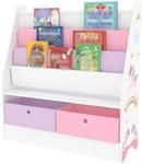 [en.casa] Kinderregal Neda B&uuml;cherregal f&uuml;r Kinder mit 3 Ablagef&auml;chern