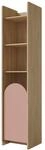 Mirjan24 Regalschrank Isenat MD03 mit 1 T&uuml;r (Puderrosa, Links) | Standregal mit