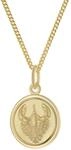 trendor Kinder Sternzeichen Krebs Gold 333 mit vergoldeter Kette 28468-07 