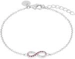 Tom Tailor Armband mit Anh&auml;nger f&uuml;r M&auml;dchen, Sterling Silber 925, mit Zirkonia,